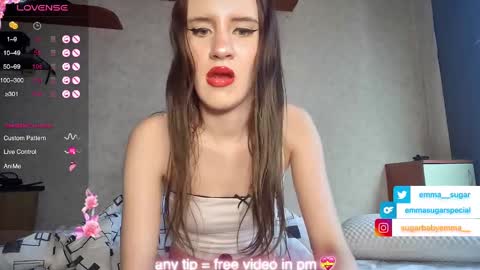 Snapshot of _emma_sugar chatting on March 2, 12:25 pm Emma Sugar online show from March 2, 12:25 pm