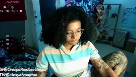 Snapshot of alesyahampton chatting on December 5, 3:17 pm Crespa Ruidosa online show from December 5, 3:17 pm