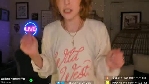 Beck the tongue online show from April 29, 10:26 pm