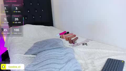 Coraline connected from 10 pm to 6 am Colombia time online show from June 4, 12:20 pm