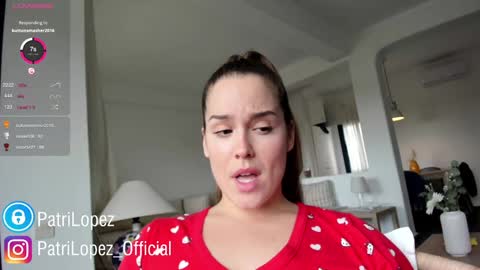 Snapshot of crazypaty chatting on January 5, 3:23 pm Patricia Lpez online show from January 5, 3:23 pm