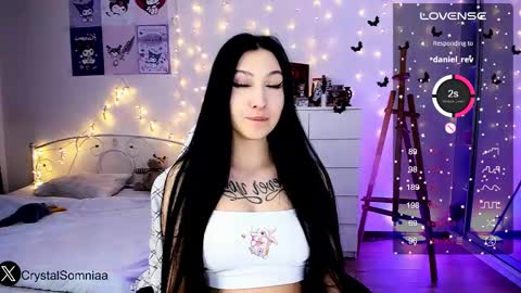 Snapshot of crystalsomnia chatting on February 6, 11:48 pm Sasha Make me moan with patterns good music here online show from February 6, 11:48 pm