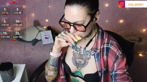 Snapshot of ginger_stay chatting on February 10, 9:14 am Ginger online show from February 10, 9:14 am