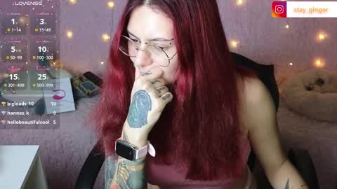 Snapshot of ginger_stay chatting on January 12, 6:37 pm Ginger online show from January 12, 6:37 pm