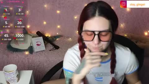 Snapshot of ginger_stay chatting on March 1, 8:45 am Ginger online show from March 1, 8:45 am