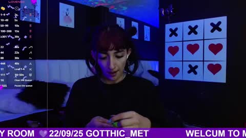 Snapshot of gotthic_met chatting on September 24, 4:22 am Meredith Alessandra online show from September 24, 4:22 am