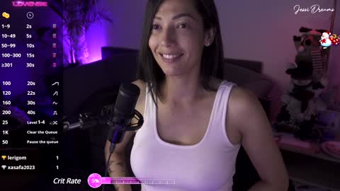 Snapshot of jessi_dreams chatting on December 4, 5:38 am Jessica Gomez online show from December 4, 5:38 am
