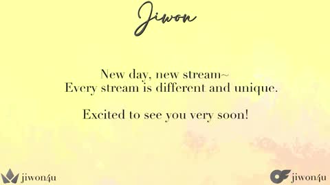 Jiwon online show from March 2, 12:54 am