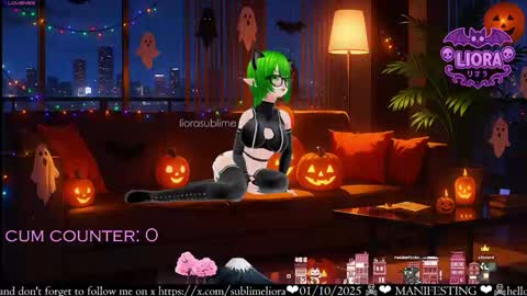 Snapshot of liorasublime chatting on October 2, 2:05 am im Liora uwu online show from October 2, 2:05 am