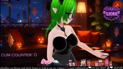 Snapshot of liorasublime chatting on October 5, 12:37 am im Liora uwu online show from October 5, 12:37 am