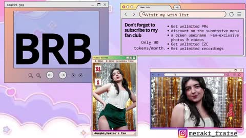 Snapshot of meraki_fraise chatting on January 11, 7:05 pm online show from January 11, 7:05 pm