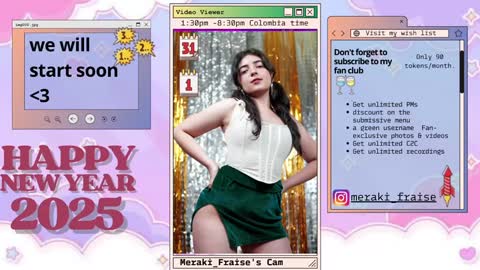 Snapshot of meraki_fraise chatting on February 3, 7:10 pm online show from February 3, 7:10 pm