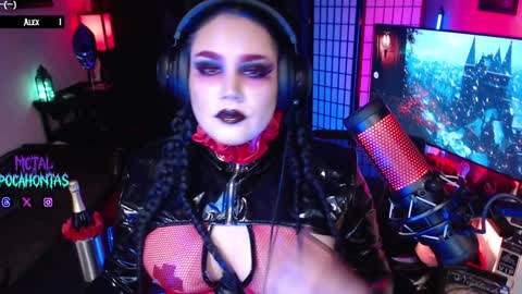 Snapshot of metalpocahotass chatting on January 1, 3:13 am MetalPocahotass online show from January 1, 3:13 am