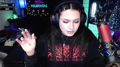 Snapshot of metalpocahotass chatting on December 28, 6:17 am MetalPocahotass online show from December 28, 6:17 am