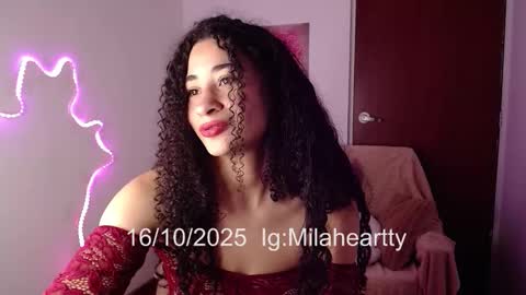 Snapshot of milah_hearrty chatting on October 16, 10:34 pm Milah online show from October 16, 10:34 pm