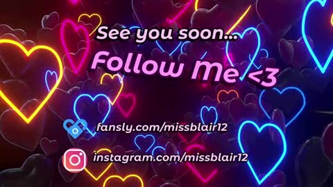 MissBlair online show from February 6, 1:38 am
