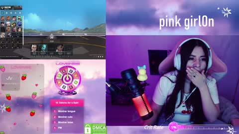 Snapshot of pink_girl0n chatting on December 8, 12:07 am Kitty online show from December 8, 12:07 am