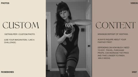 Rosie Bones online show from April 24, 11:40 pm