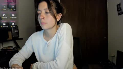 Snapshot of seahotseason chatting on October 3, 1:00 am Aria Independent model online show from October 3, 1:00 am