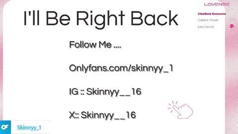 Skinnyy   online show from April 27, 6:54 am