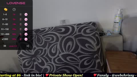 Chrissy online show from January 25, 7:49 am