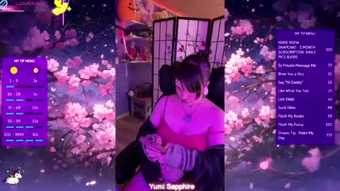 Yumi Sapphire online show from April 27, 9:34 pm