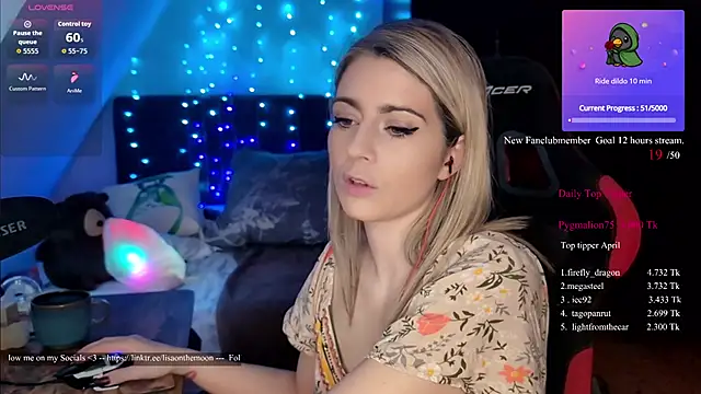 Lisaonthemoon online show from April 26, 3:10 pm