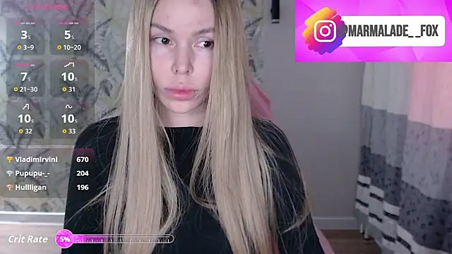 Marmalade Fox online show from April 19, 4:12 am