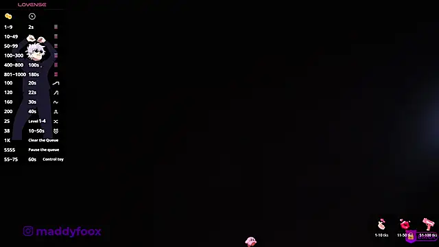 MaddyFooxx online show from April 24, 10:56 pm