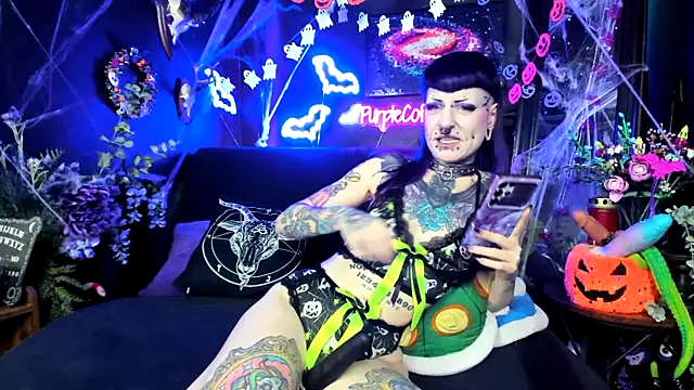 Purple Coffin666 online show from November 24, 8:33 pm