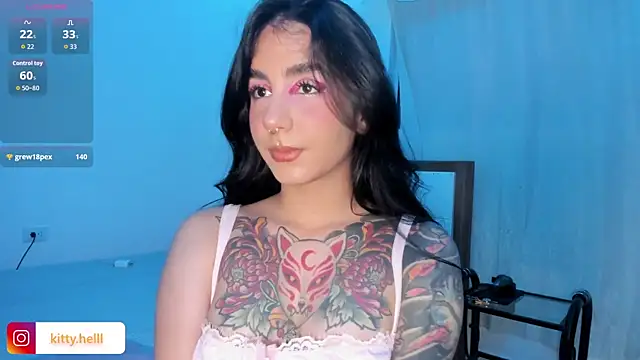 Kittyhell cam online show from June 11, 2:53 am