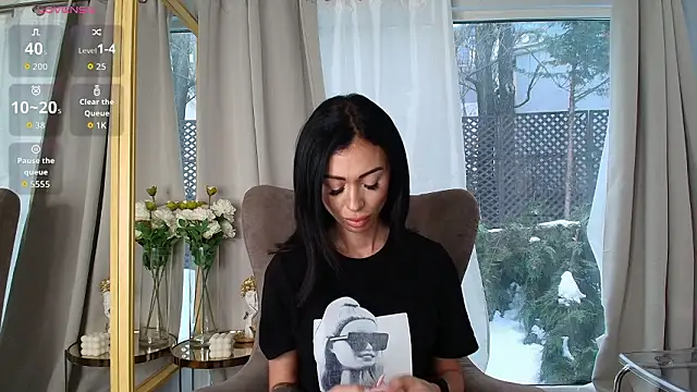 ParissHiltonX online show from February 24, 5:50 am