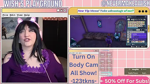 nevermakeawish online show from March 10, 10:30 am