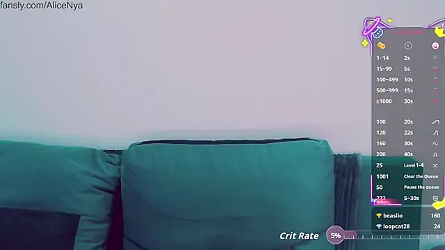 Snapshot of AliceNya_cute chatting on October 15, 5:21 am AliceNya cute online show from October 15, 5:21 am
