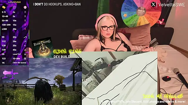VelvetteSWE online show from June 12, 9:12 pm