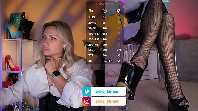 Erika Kirman online show from March 25, 1:47 pm