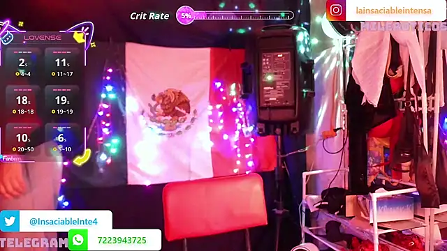 LaInsaciableIntensa online show from April 23, 1:46 am