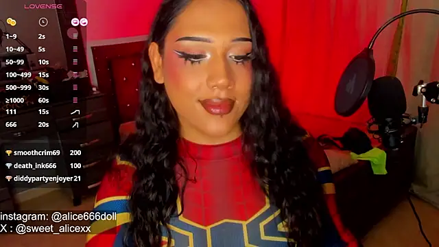 SWEET ALICEXX online show from January 16, 6:15 pm