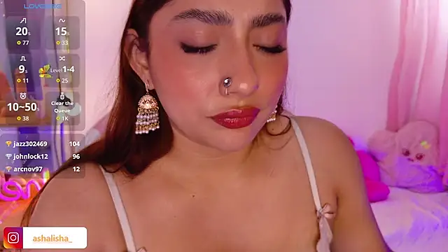 Snapshot of ashalisha chatting on October 10, 4:01 pm ashalisha online show from October 10, 4:01 pm