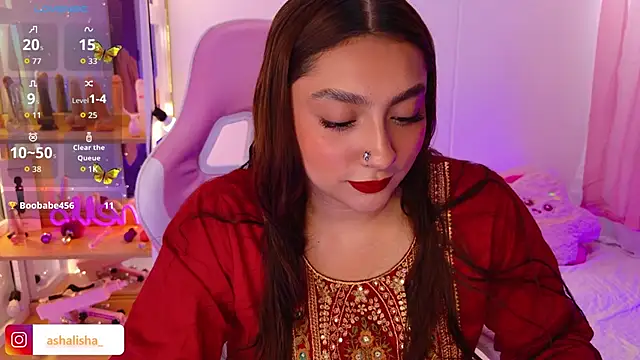 Snapshot of ashalisha chatting on October 9, 4:00 pm ashalisha online show from October 9, 4:00 pm